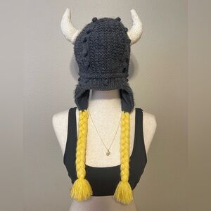 Brand New Handmade Andes Gifts Adult Viking Adventure Beanie - One Size